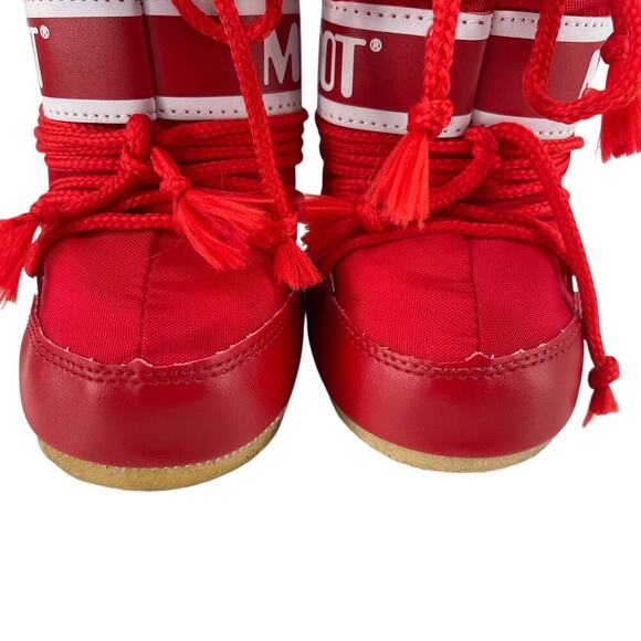 Moon Boots Mini in Red Toddler Kids Size EU 19/22 - Picture 5 of 9